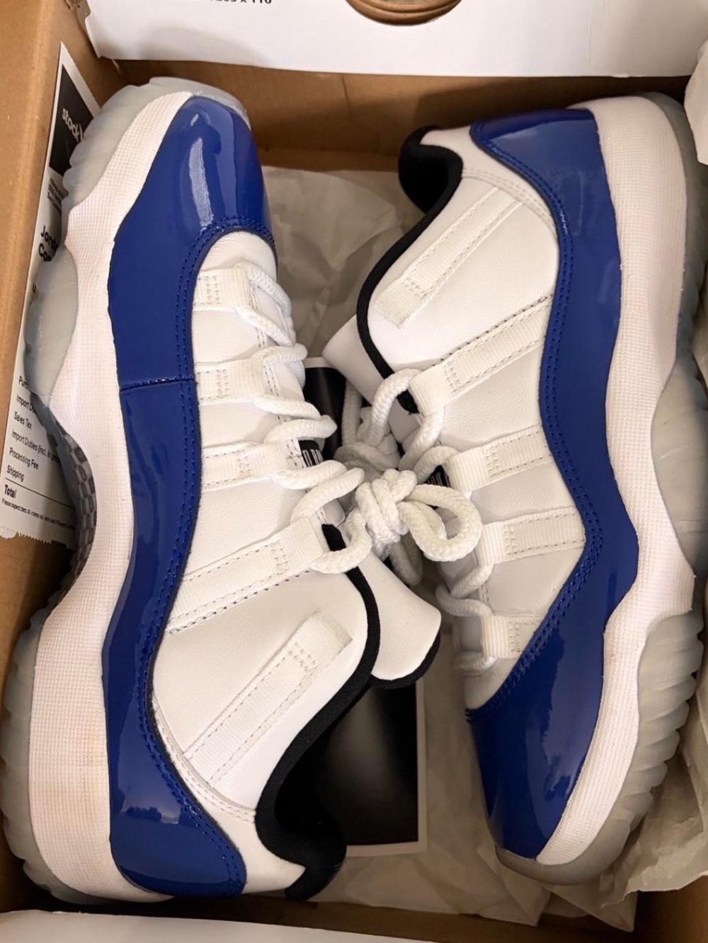 Jordan 11 low concord size 7